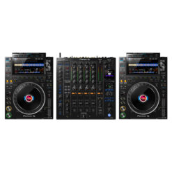 Pioneer DJ CDJ-3000 (Pair) + Pioneer DJM-A9 Mixer + All Link Cables Needed