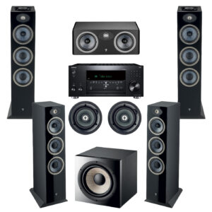Focal Theva Powerful Luxury Bundle 9 - 5.1.4 Dolby Atmos (Virtual 9.1)  N3D,C,N3,ICW6 | Sub 1000F | Onkyo TX-RZ50