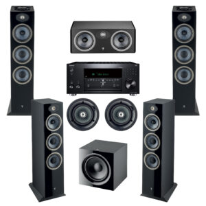 Focal Theva Powerful Luxury Bundle 10 - 5.1.4 Dolby Atmos (Virtual 9.1)  N3D,C,N2,ICW5 | Sub 600P | Onkyo TX-RZ50