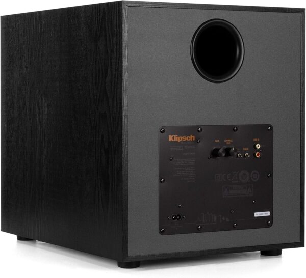 Klipsch R-120SW Subwoofer – 12" 200W Powered Subwoofer with Copper-Spun Woofer - Image 2