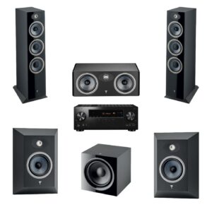 Focal Theva Powerful Luxury Bundle 7 - 5.1 - N3,C,Surround | Sub 600P | Pioneer VSX-LX305