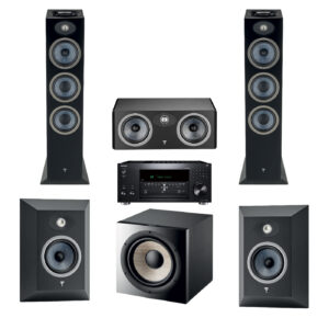 Focal Theva Powerful Luxury Bundle 5 - 5.1.2 Dolby Atmos (Virtual 7.1) N3D,C,Surround | Sub 1000F | Onkyo TX-RZ50