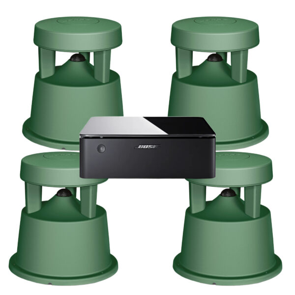 Bose Pro FreeSpace 360P Series II - Full Range Environmental In-Ground Loudspeaker 2 Pairs  + Bose Music Amplifier