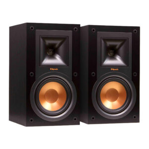 Klipsch R-15M Bookshelf Speakers (Pair) – 5.25″ Copper-IMG Woofer, 200W Peak Power, Dynamic Reference Sound
