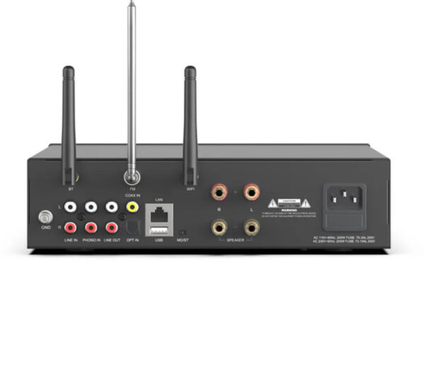 Arylic A100 Wireless Multiroom Full Digital HiFi Amplifier - Hi-Res Audio WiFi, Bluetooth, & AirPlay - Image 3