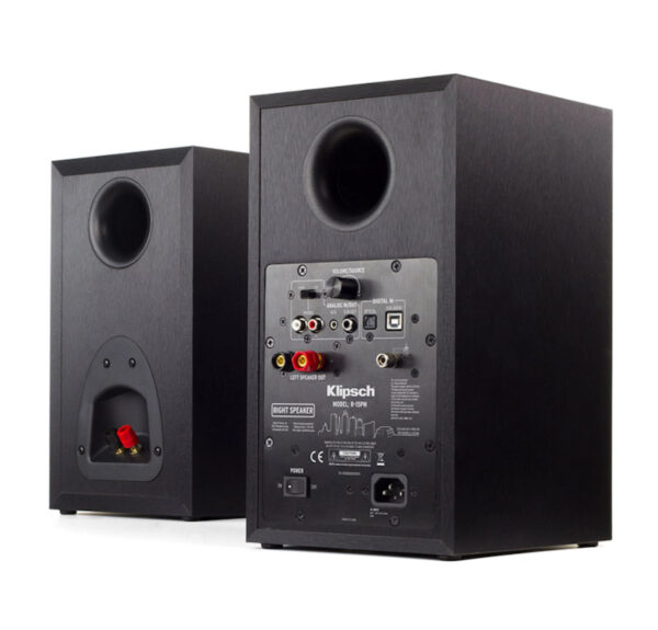 Klipsch R‑15PM Powered Bookshelf Monitor (Pair) – Bluetooth, Phono Pre‑amp, USB/Optical Inputs, 50 W/CH - Image 3