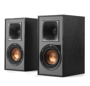 Klipsch R‑41PM Powered Bookshelf Speakers (Pair) 4-Inch Woofer 70W Built-in Amplifier & Bluetooth