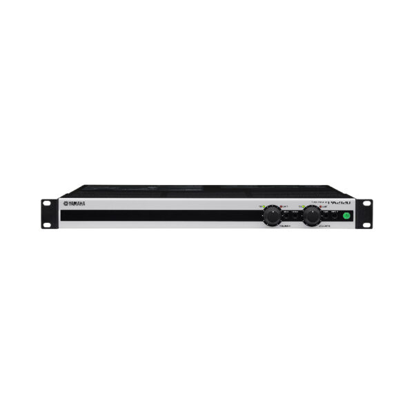 Yamaha PA2120 Commercial Power Amplifier – 2x120W at 100V/70V, DSP, Energy-Efficient Class-D, Ideal for Installed Sound Systems