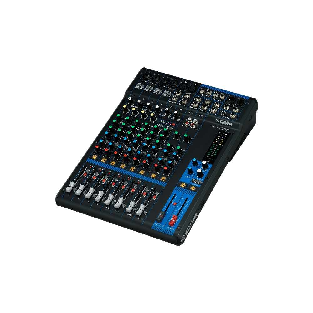 Yamaha MG12 12-Channel Analog Mixer – Studio-Quality Preamps, 6 Mic Inputs, Metal Chassis, Ideal for Live Sound, Recording &amp; Installations