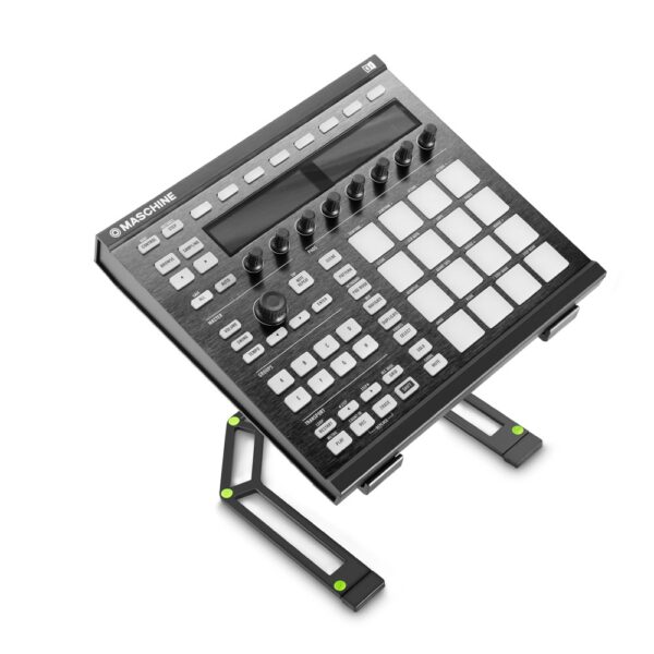 Gravity GLTS01B Adjustable Laptop Stand – Steel, Foldable, 315–490 mm Height Range, Non-Slip Rubber Pads, Black Powder-Coated Finish - Image 4