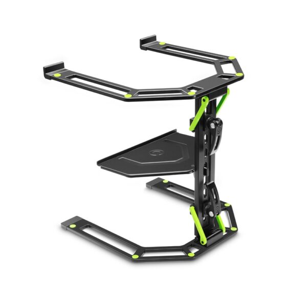 Gravity GLTS01B Adjustable Laptop Stand – Steel, Foldable, 315–490 mm Height Range, Non-Slip Rubber Pads, Black Powder-Coated Finish - Image 9
