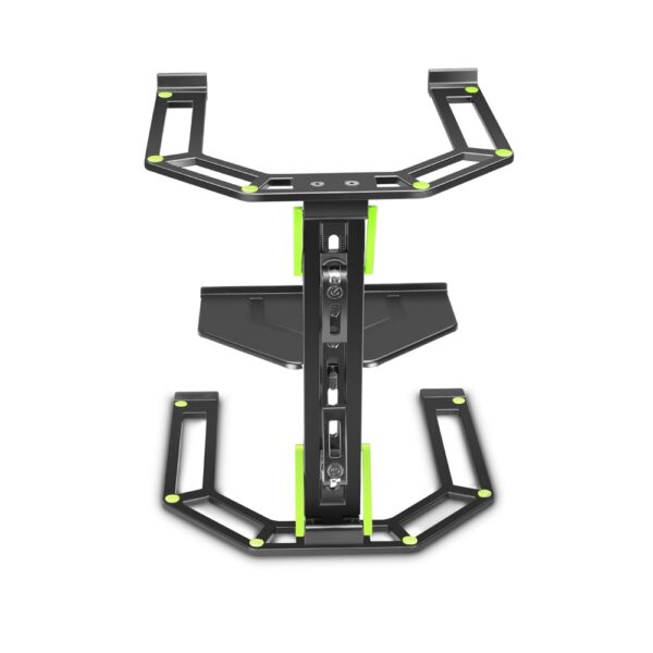 Gravity GLTS01B Adjustable Laptop Stand – Steel, Foldable, 315–490 mm Height Range, Non-Slip Rubber Pads, Black Powder-Coated Finish - Image 8