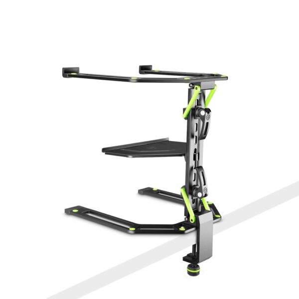 Gravity GLTS01B Adjustable Laptop Stand – Steel, Foldable, 315–490 mm Height Range, Non-Slip Rubber Pads, Black Powder-Coated Finish - Image 7