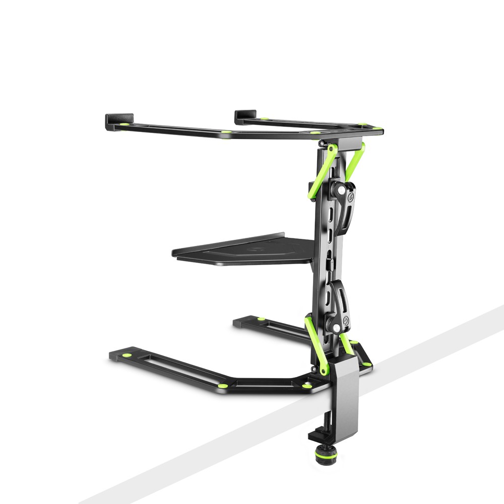 Gravity GLTS01B Adjustable Laptop Stand – Steel, Foldable, 315–490 mm Height Range, Non-Slip Rubber Pads, Black Powder-Coated Finish - Image 7