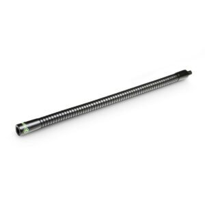 Gravity GMAGOOSEM Medium Gooseneck 320 mm – Flexible Steel Microphone Arm, Dual 3/8" Threaded Ends, 15 mm Diameter, Black Finish