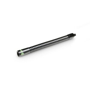 Gravity GMAGOOSES Small Gooseneck 170 mm – Steel Flexible Microphone Extension Arm, Dual 3/8" Threaded Ends, 15 mm Diameter, Black Powder-Coated Finish