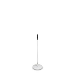 Alternative view of Gravity GMS23W Microphone Stand – Adjustable Height 1000–1680 mm, White Steel Build, Round Base, 3/8″ Thread, For Studio and Stage