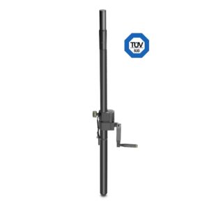 Gravity GSP2472B Speaker Stand – Adjustable Height 1470–2420 mm, Heavy-Duty Steel Build, Tripod Base, 35 mm Mounting Pole, Black Powder-Coated Finish