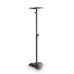 Gravity GSP3202VT VARI®-TILT Studio Monitor Speaker Stand – Adjustable Height, 10° Tilt, 50 kg Capacity, Black Finish