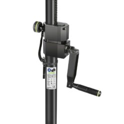 Gravity GSP4722B Wind‑Up Speaker Stand – 1.5 m to 2.4 m, 40 kg Load, Steel Tripod with Rack‑and‑Pinion Crank