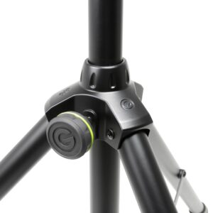 Gravity GSP5211ACB Speaker Stand – Adjustable Height 1060–1920 mm, Air-Cushioned, Steel Build, Tripod Base, 35 mm Mounting Pole, Black Powder-Coated Finish