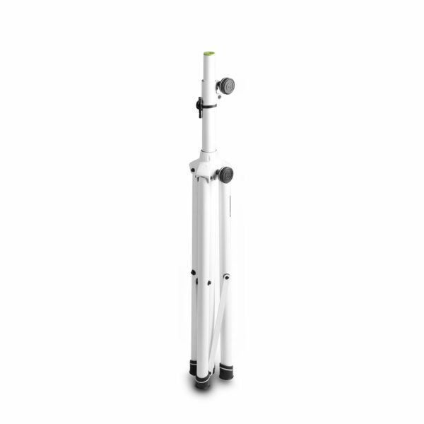Gravity GSP5211W Aluminium Speaker Stand – 35 mm, 50 kg Load, White Powder-Coated, Tripod Base with Safety Pin - Image 5