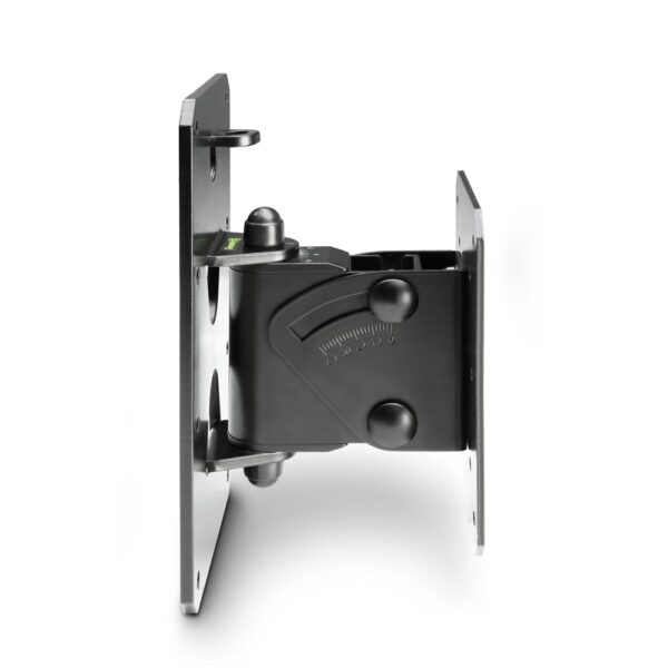 Gravity GSPWMBS30B Tilt‑and‑Swivel Wall Mount Bracket for Speakers – 30 kg Load, 160° Swivel, 40° Tilt, Steel Black
