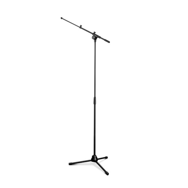 Gravity GTMS4322B Studio Microphone Stand with Boom Arm – Adjustable Height, Heavy-Duty Steel, Black Finish - Image 4