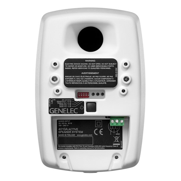 Genelec 4010A 3" Installation Speaker  50W RMS, 96 dB SPL, Compact Active Loudspeaker for Commercial & Architectural Applications - White - Image 3