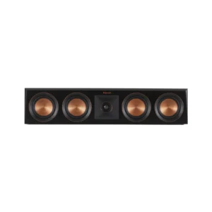 Klipsch RP‑404C Center Channel Black – Quad 4″ Cerametallic Woofers & 1″ Titanium LTS Tweeter with Tractrix® Horn – 125W RMS