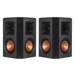 Klipsch RP‑502S Bipolar Surround Speaker Black – Dual 5.25″ Cerametallic Woofers & Dual 1″ Titanium LTS Vented Tweeters