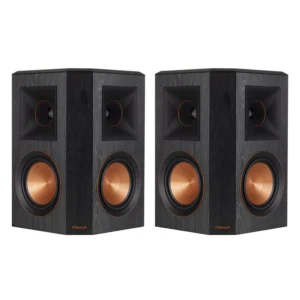 Klipsch RP‑502S Bipolar Surround Speaker Black – Dual 5.25″ Cerametallic Woofers & Dual 1″ Titanium LTS Vented Tweeters