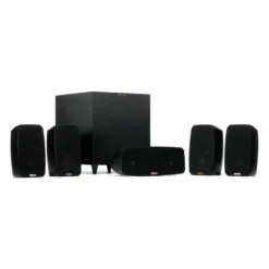 Alternative view of Klipsch Reference Theater Pack 5.1 Surround Sound System – Wireless Subwoofer, Horn-Loaded Technology, Compact Home Theater Audio