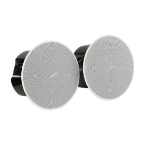 Bose DM2C-LP Low-Profile Ceiling Speakers (Pair, White) – 2.25" Full-Range Drivers, 40W Peak, 70/100V & Low-Z Compatible, Slim Design for Discreet Commercial Installations