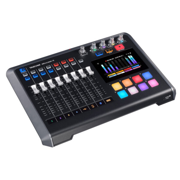 Tascam Mixcast 4 – 14 Track Recorder & USB Audio Interface – All-in-One Podcast & Livestream Production Studio - Image 2