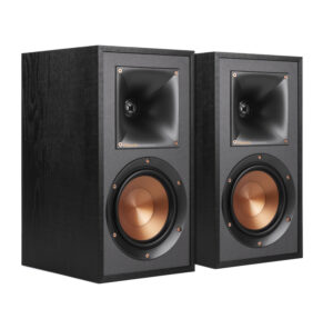 Klipsch R-51M Bookshelf Speakers (Pair) – 340W Peak Power, Dual 2-Way Passive Design with Tractrix Horn & LTS Tweeter for Dynamic High-Fidelity Sound