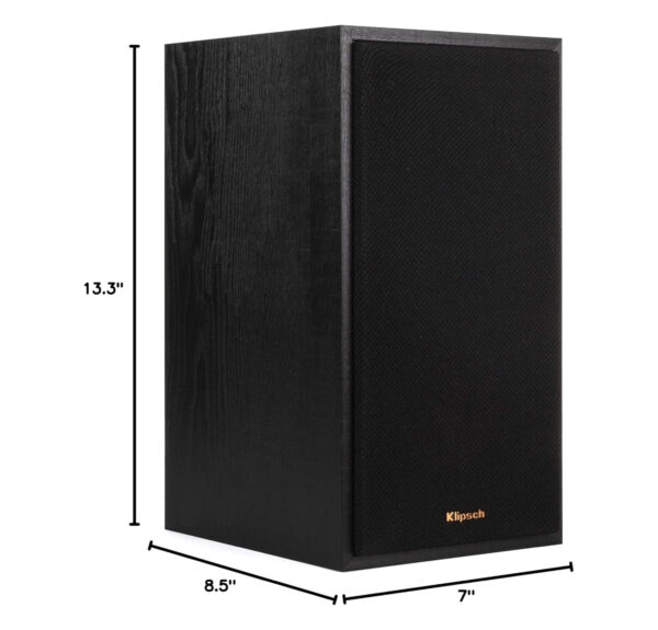Klipsch R-51M Bookshelf Speakers (Pair) – 340W Peak Power, Dual 2-Way Passive Design with Tractrix Horn & LTS Tweeter for Dynamic High-Fidelity Sound - Image 3