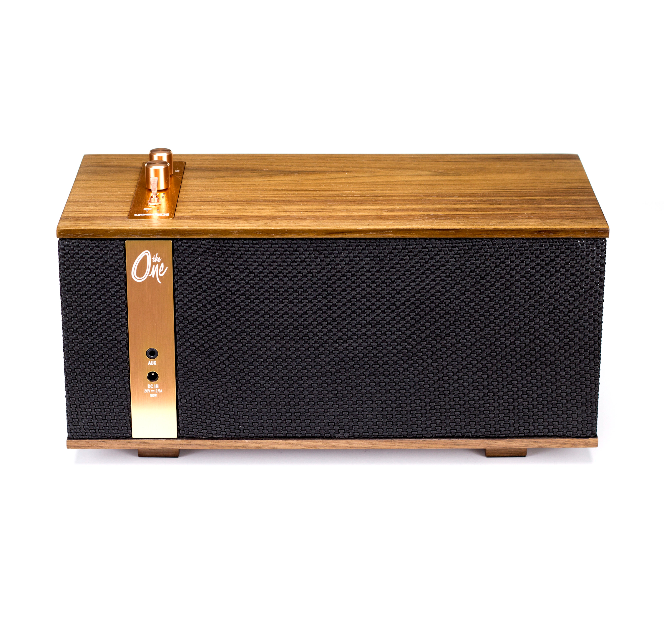 Klipsch The One Walnut Portable Bluetooth Speaker – 30W Bi-Amplified Stereo, 4.5" Woofer, 8-Hour Battery, Real Wood Veneer - Image 2