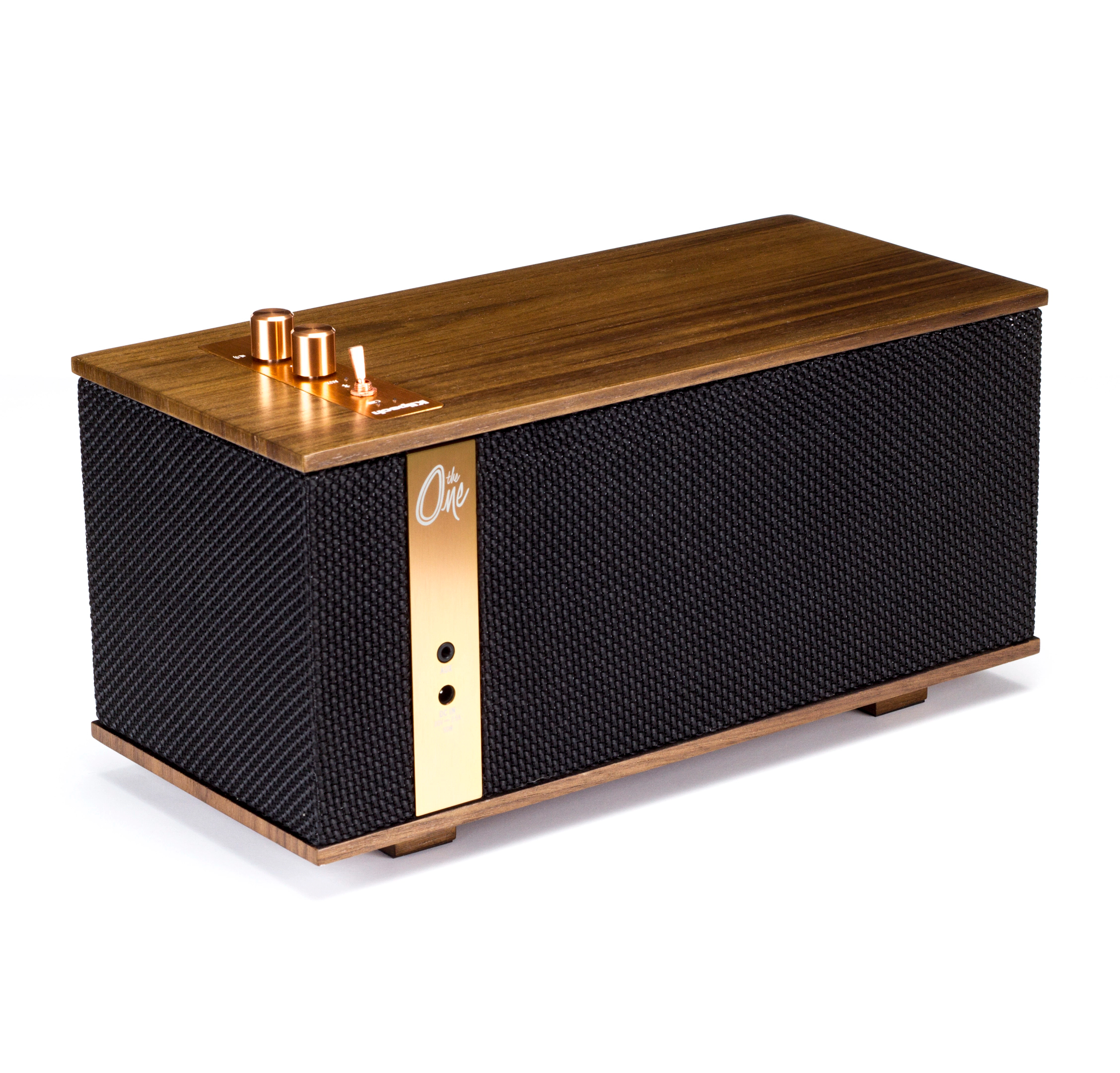 Klipsch The One Walnut Portable Bluetooth Speaker – 30W Bi-Amplified Stereo, 4.5" Woofer, 8-Hour Battery, Real Wood Veneer - Image 3