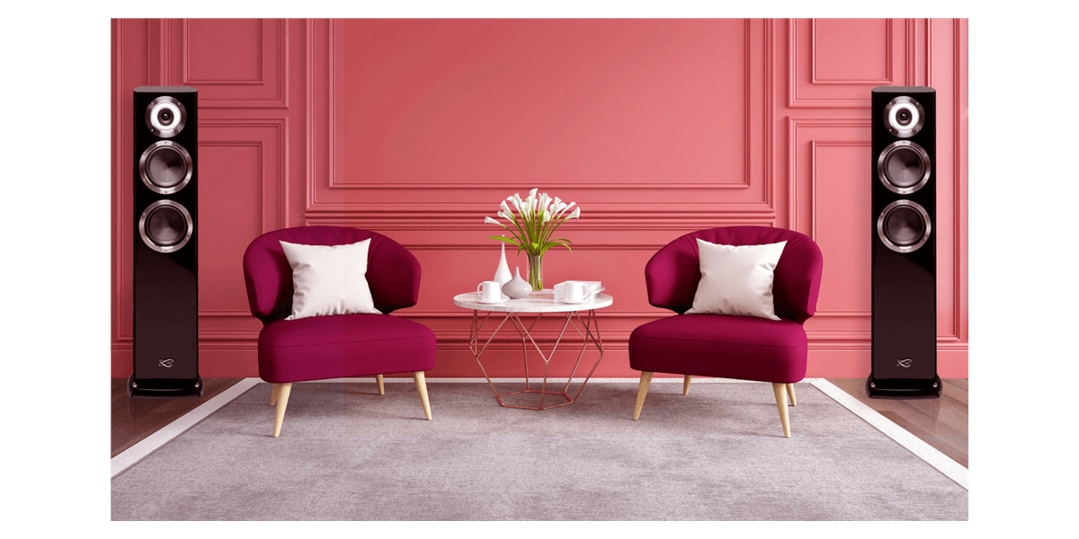 Cabasse Murano Alto Glossy Black - Three Way Floorstanding Speakers - 175 W RMS - 1200 W Peak - High‑Fidelity Hi‑Fi Audio System (Pair)