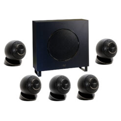 Cabasse Eole 4 - 5.1 Home Cinema Speaker System – 70 W RMS Satellites, 200 W RMS Powered Subwoofer