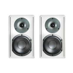 Cabasse Surf White - Two Way Bookshelf Speaker - 65 W RMS - 450 W Peak - High-Fidelity Hi-Fi Bookshelf Speakers (Pair)