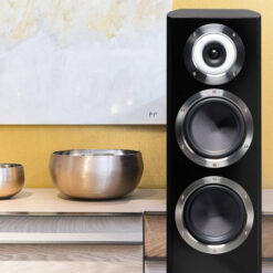 Alternative view of Cabasse Murano Alto Glossy Black - Three Way Floorstanding Speakers - 175 W RMS - 1200 W Peak - High‑Fidelity Hi‑Fi Audio System (Pair)