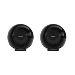 Alternative view of Cabasse The Pearl Akoya Metallic Black – Premium Active Wireless Speaker – 300 W RMS Tweeter & Midrange + 450 W RMS Bass (per speaker) with The Pearl Akoya Floor Stands (Pair)