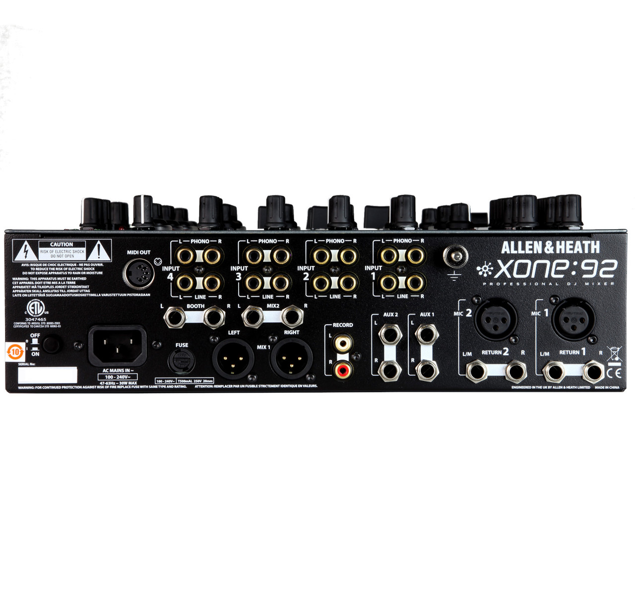 Allen & Heath Xone:92 Mk2 – Professional 6+2 Channel Analog DJ Mixer with Dual VCF Filters & 4-Band EQ - Image 3