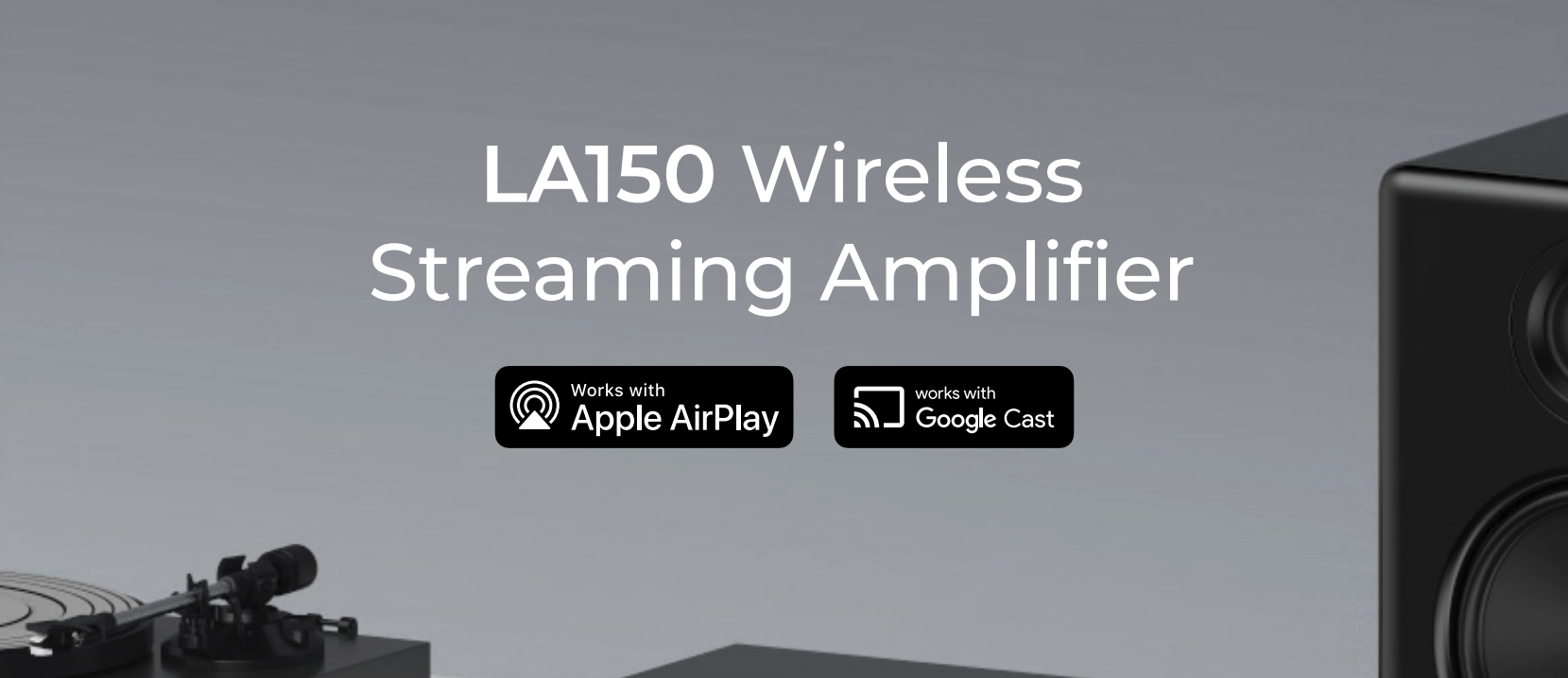 Arylic LA150 Wireless Streaming Stereo Amplifier | 2 × 110W | AirPlay 2, Google Cast, HDMI ARC, Spotify & TIDAL Connect Hi-Fi Amplifier