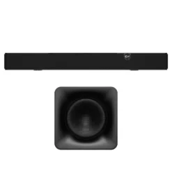 Klipsch Flexus Core 100 + Flexus Sub 100 - 2.1 Channel Dolby Atmos Soundbar 100 W RMS- Dual 2.25″ Aluminum Drivers & Built‑in Dual 4″ Subwoofers