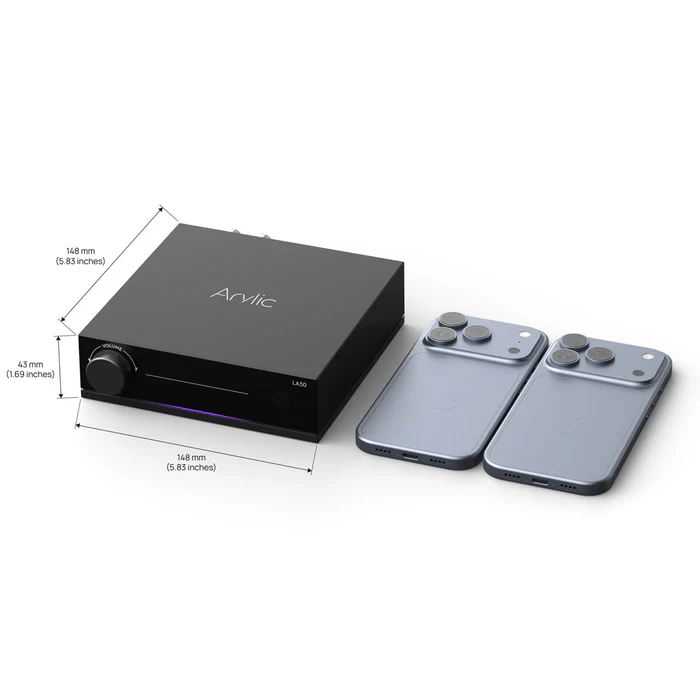 Arylic LA50 Wireless Streaming Stereo Amplifier with AirPlay 2, Google Cast, HDMI eARC, Spotify Connect and TIDAL Connect