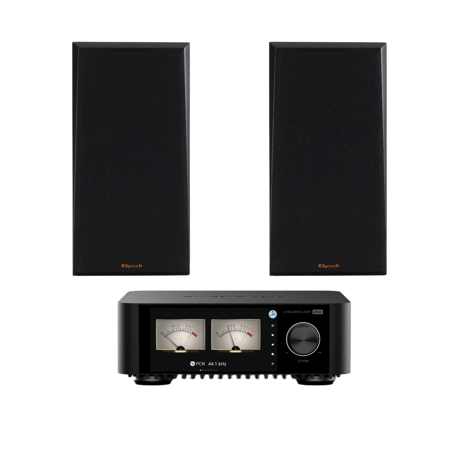 Klipsch RP-500M Bookshelf Speakers (PAIR) + Eversolo Play CD – 60W Integrated HiFi Amplifier with CD Playback, Streaming & Standalone Operation - Image 6