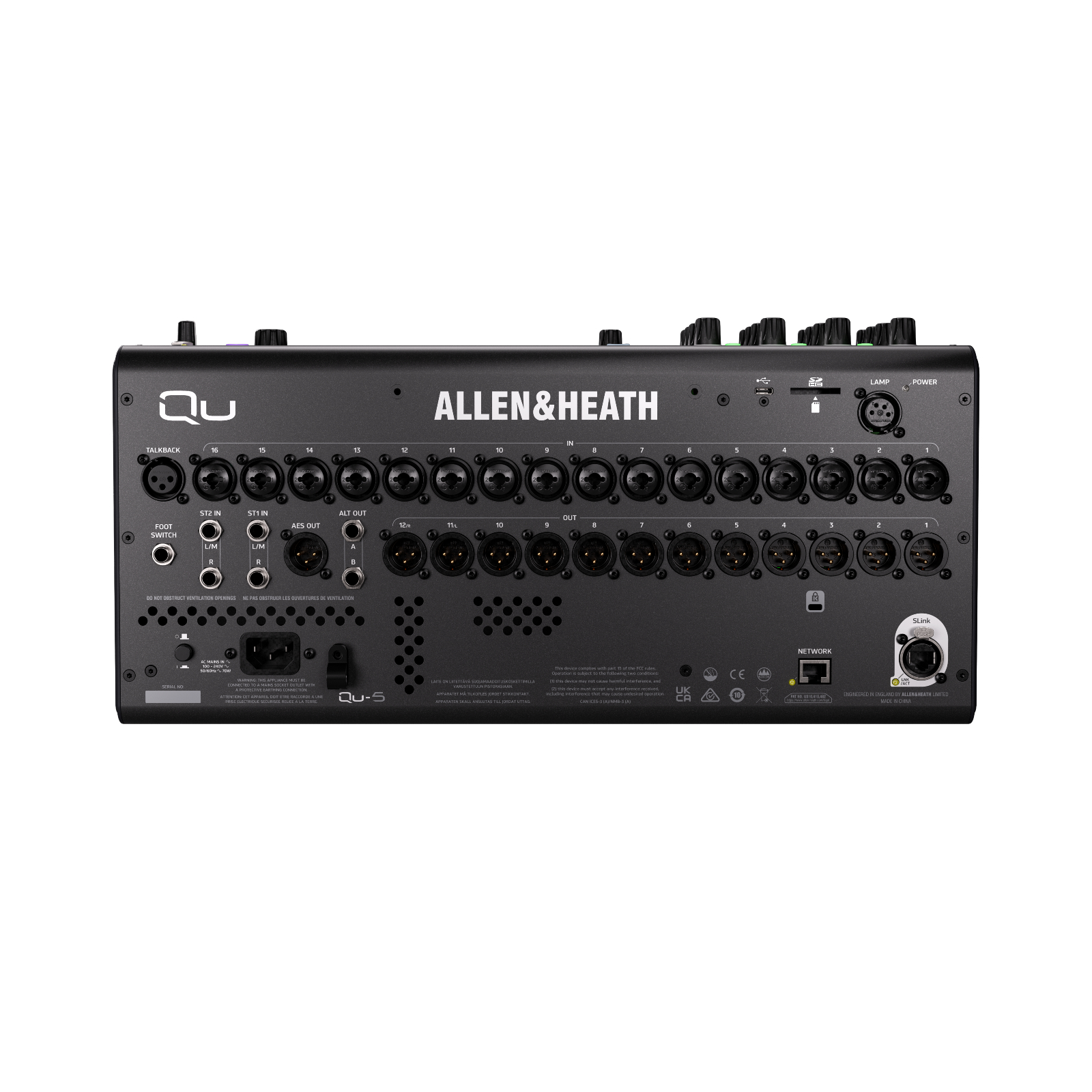 Allen & Heath QU-5 – 96kHz Digital Mixing Console with 96 Input Channels, Touchscreen & Multitrack USB Recording - Image 3